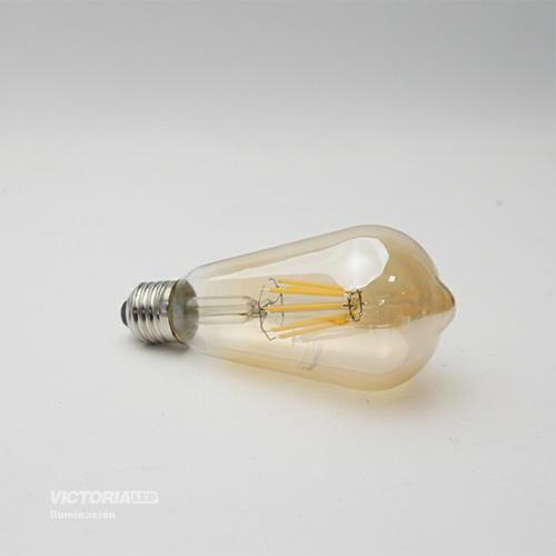 FOCO LED E27 4W 2700K 110V AMBAR