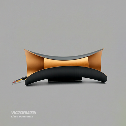 APLIQUE DE PARED IP65 10W 3000K NEGRO 150*70MM AC85-265V