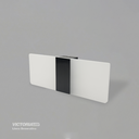 APLIQUE DE PARED IP20 6W 3000K NEGRO 270*100MM AC85-265V