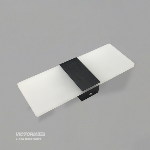 APLIQUE DE PARED IP20 6W 3000K NEGRO 270*100MM AC85-265V