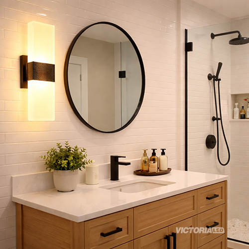 APLIQUE DE PARED IP20 6W 3000K NEGRO 270*100MM AC85-265V