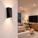 APLIQUE DE PARED IP20 6W 3000K NEGRO 200*200MM AC85-265V