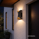 APLIQUE DE PARED IP65 2*5W 3000K NEGRO 150*70MM AC85-265V