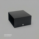 APLIQUE DE PARED IP20 2*3W 3000K NEGRO 100*100MM AC85-265V