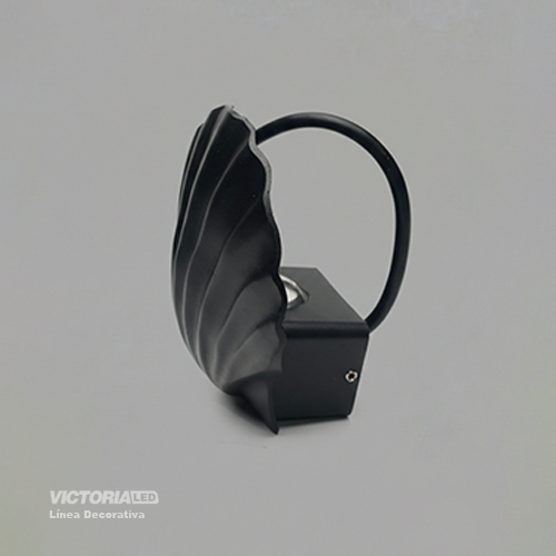 APLIQUE DE PARED IP65 5W 3000K NEGRO 122*116MM AC85-265V