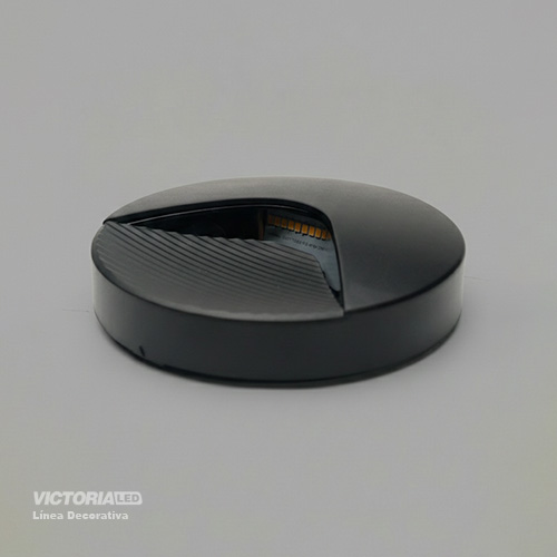 APLIQUE DE PARED IP65 2W 3000K NEGRO 150MM