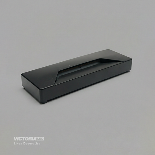 APLIQUE DE PARED IP65 3W 3000K NEGRO 220*80MM