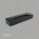 APLIQUE DE PARED IP65 3W 3000K NEGRO 220*80MM