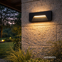 APLIQUE DE PARED IP65 3W 3000K NEGRO 220*80MM