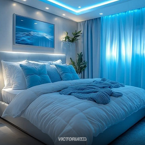 CINTA NEON 5M AZUL IP65 AC100-240V DC12V