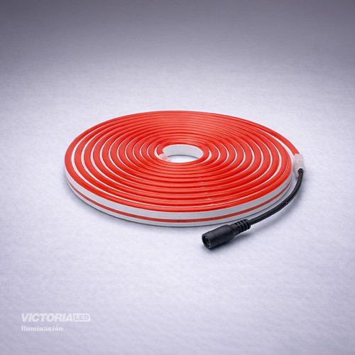 CINTA NEON 5M ROJO IP65 AC100-240V DC12V