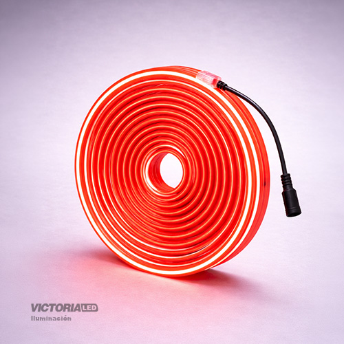CINTA NEON 5M ROJO IP65 AC100-240V DC12V