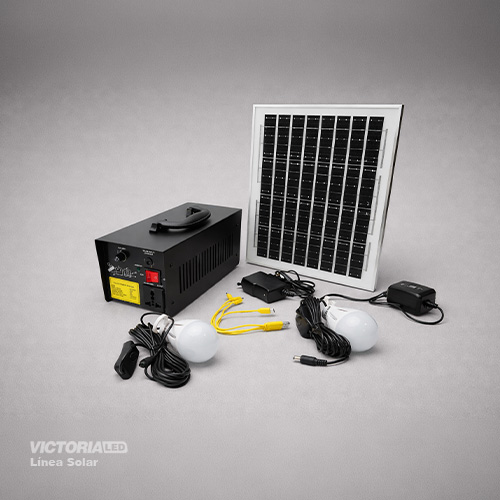 KIT INVERSOR SOLAR AC220V/100W/2FOCOS/2USB
