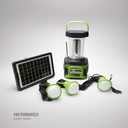KIT SOLAR PORTATIL LINTERNA/3FOCOS3W/USB/RADIO/MP3/BLUETOOTH