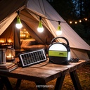 KIT SOLAR PORTATIL LINTERNA/3FOCOS3W/USB