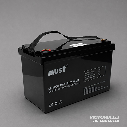 SOLAR BATERIA LITIO 12.8V100AH MUST