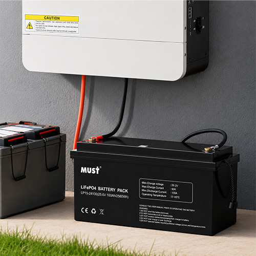 SOLAR BATERIA LITIO 25.6V100AH MUST