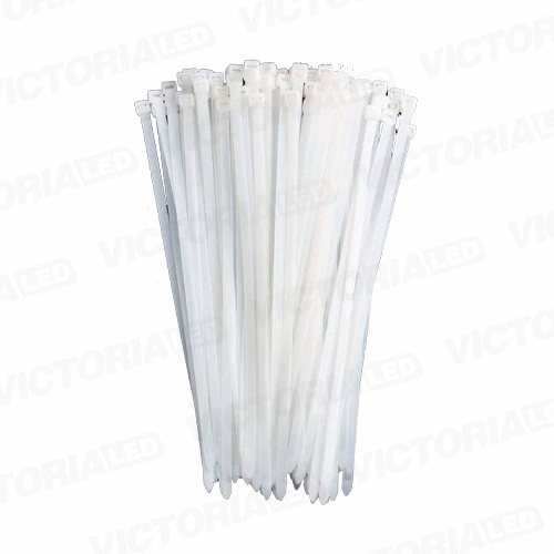 AMARRAS PLASTICAS BLANCA 8MMX300MM 100PZAS
