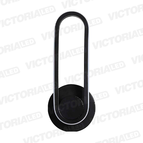 APLIQUE DE PARED IP20 12W 3000K NEGRO 330*120MM AC85-265V