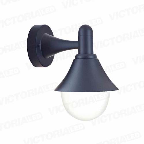 APLIQUE DE PARED IP44 E27 NEGRO