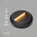 APLIQUE DE PARED IP65 2W 3000K NEGRO 150MM