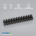 BORNERA 12 POLOS 60A NEGRO