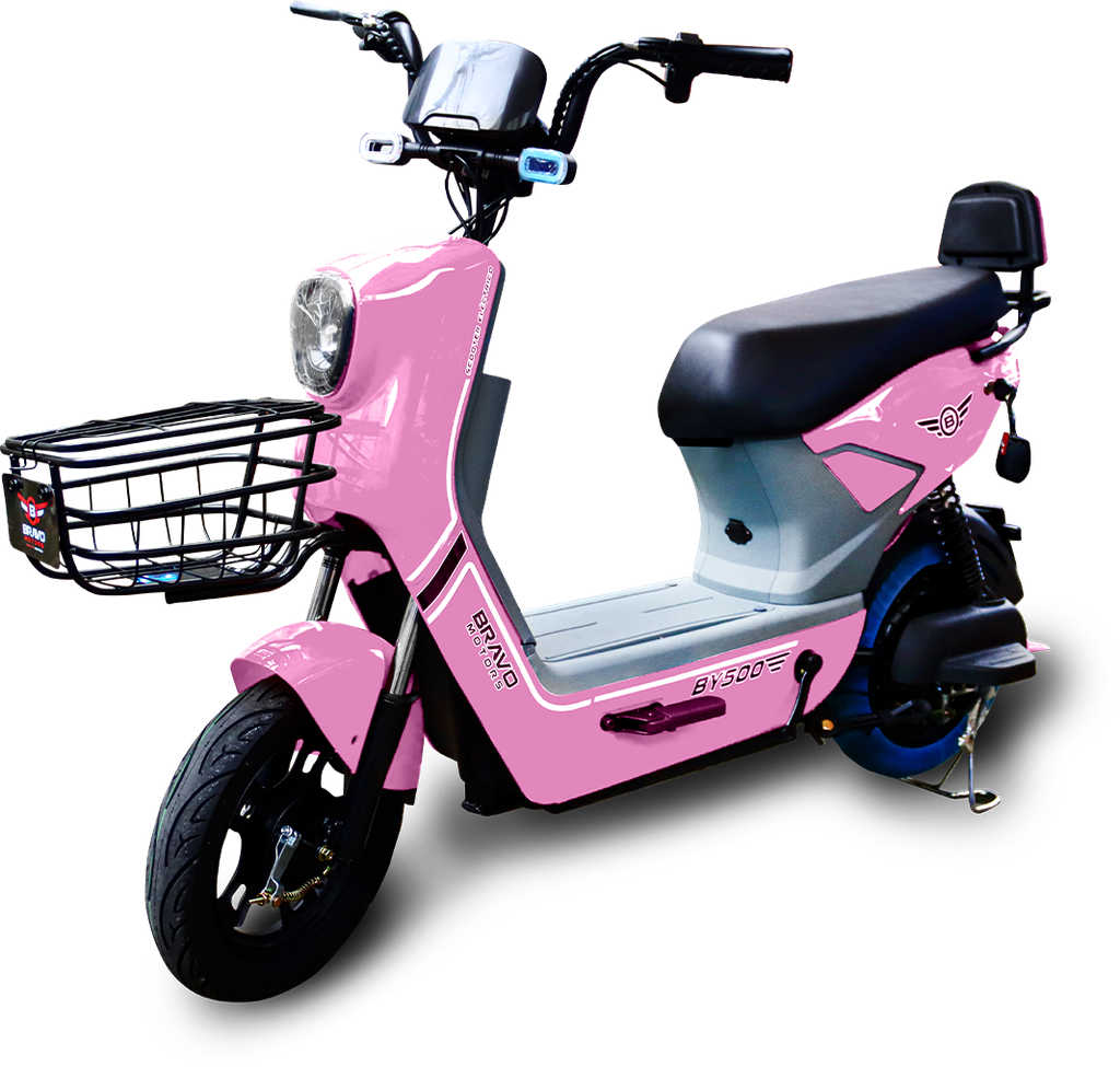 BRAVO SCOOTER ELECTRICO 500W ROSADO