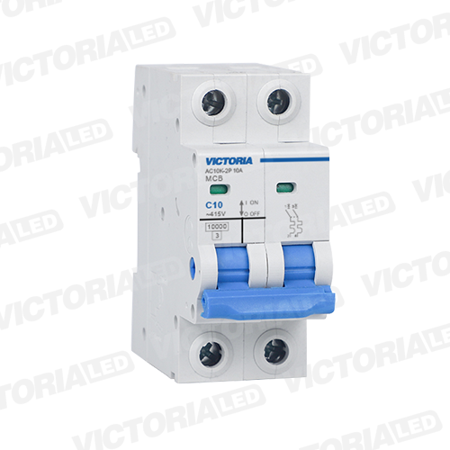 BREAKER VICTORIA LED AC 10K 2P 10A 6U/C