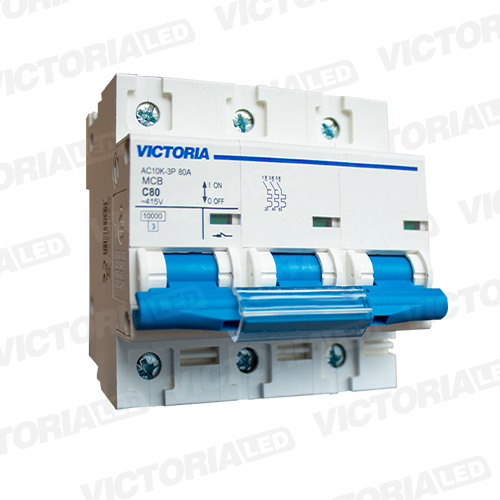 BREAKER VICTORIA LED AC 10K 3P 100A 4U/C
