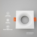 CARCASA CUADRADA 85X85X35MM BLANCA 100U/C