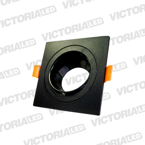 CARCASA CUADRADA 92X92X30MM NEGRA 100U/C