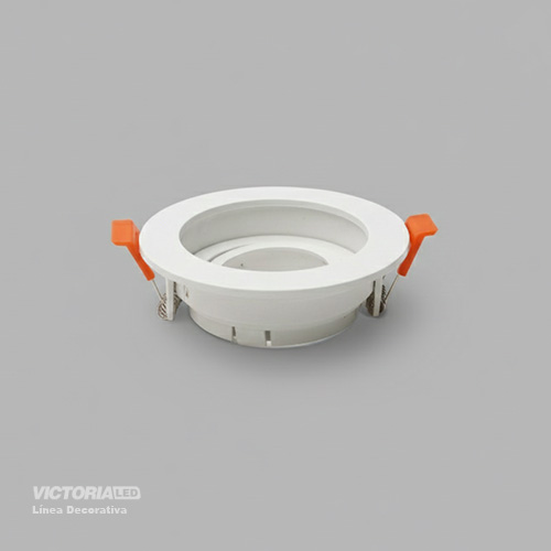 CARCASA REDONDA 100X35MM BLANCA 100U/C