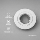CARCASA REDONDA 94X38MM BLANCA 100U/C