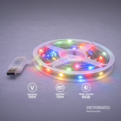 CINTA LED 10M RGB 0.38MM