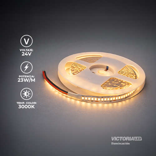 CINTA LED 5M 24V IP20 10MM 240LED 3000K 23W 1600LM