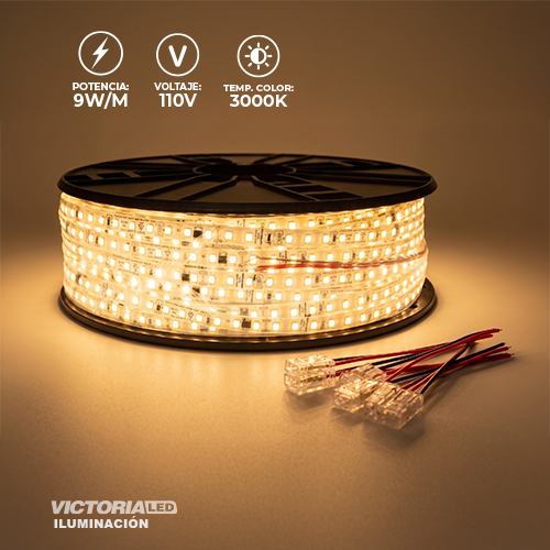 CINTA LED ROLLO 100M AC110V 2835 IP20 120L 3000K