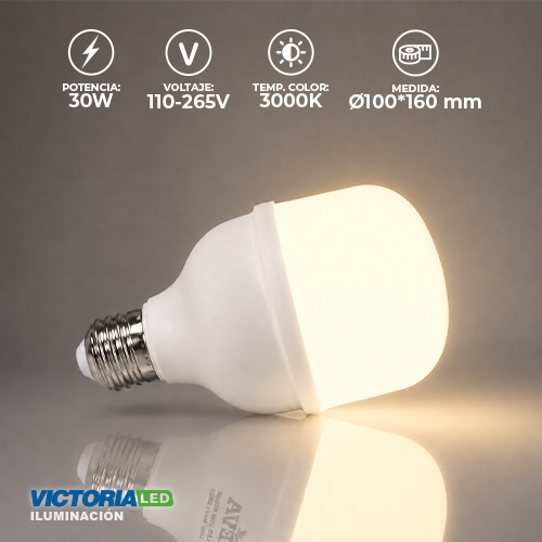 FOCO LED EVA 30W 85-265V 3000K 20U/C