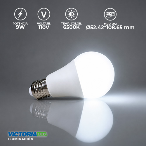 FOCO LED EVA 9W 110V 6500K 100U/C