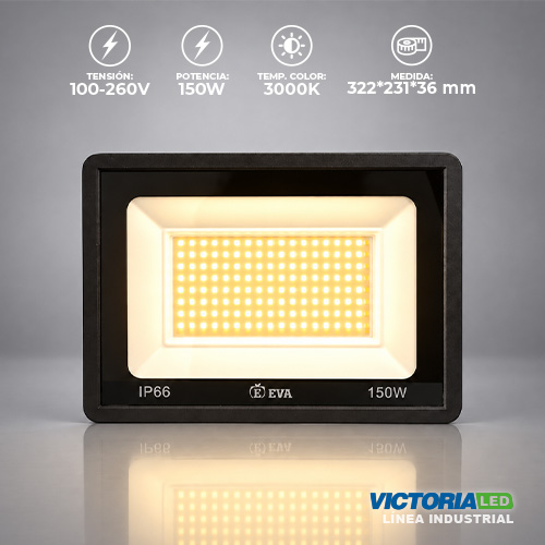 EVA REFLECTOR 3000K 100-260V IP66 FP0.6 10C/U