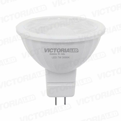 FOCO LED MR16 GU5.3 7W 110V 3000K 100U/C
