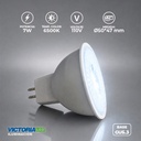 FOCO LED MR16 GU5.3 7W 110V 6500K 100U/C