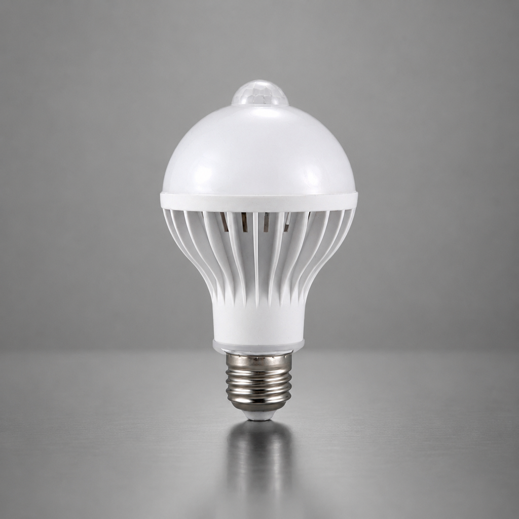 FOCO LED SENSOR LUZ 9W 6500K 100U/C