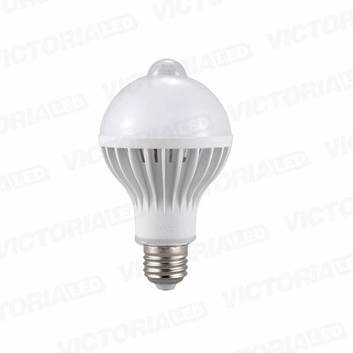 FOCO LED SENSOR LUZ 9W 6500K 100U/C