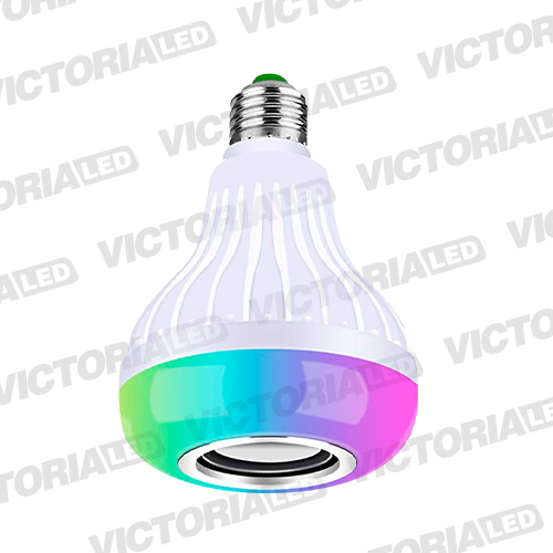 FOCO LED PARLANTE RGB 12W BLUETOOTH APP 100U/C