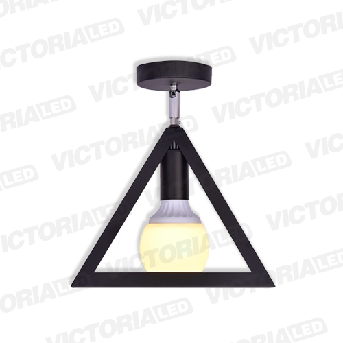 LAMPARA DECORATIVA 1*E27 METAL NEGRO