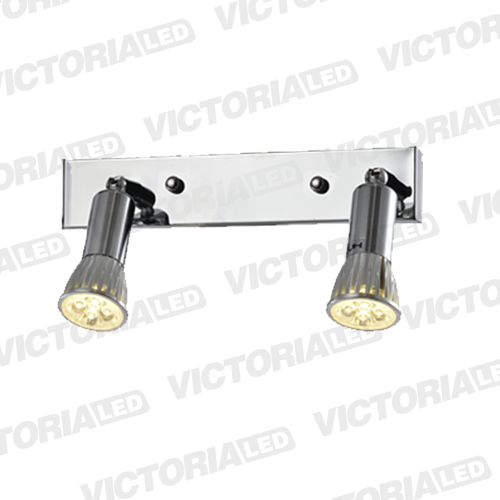 LAMPARA DECORATIVA 2*GU10 METAL CROMA