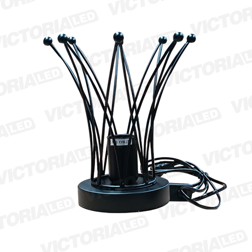 LAMPARA DECORATIVA DE MESA 1*E27 METAL NEGRO