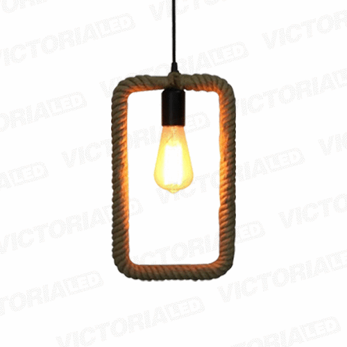 LAMPARA DECORATIVA DE TECHO 1*E27 METAL NEGRO