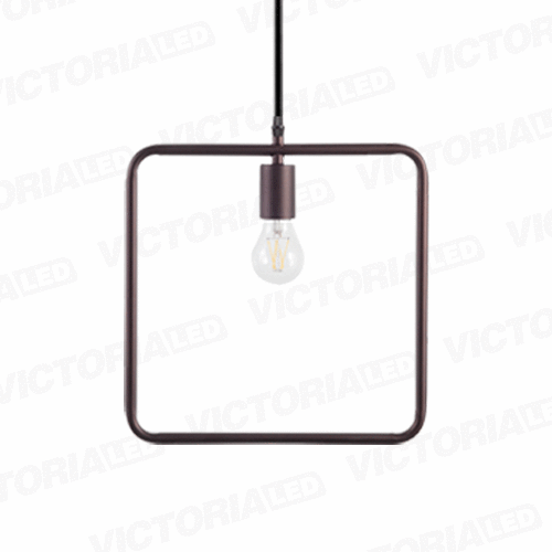 LAMPARA DECORATIVA DE TECHO 1*E27 METAL NEGRO