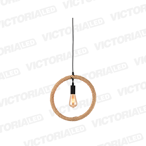 LAMPARA DECORATIVA DE TECHO 1*E27 METAL NEGRO